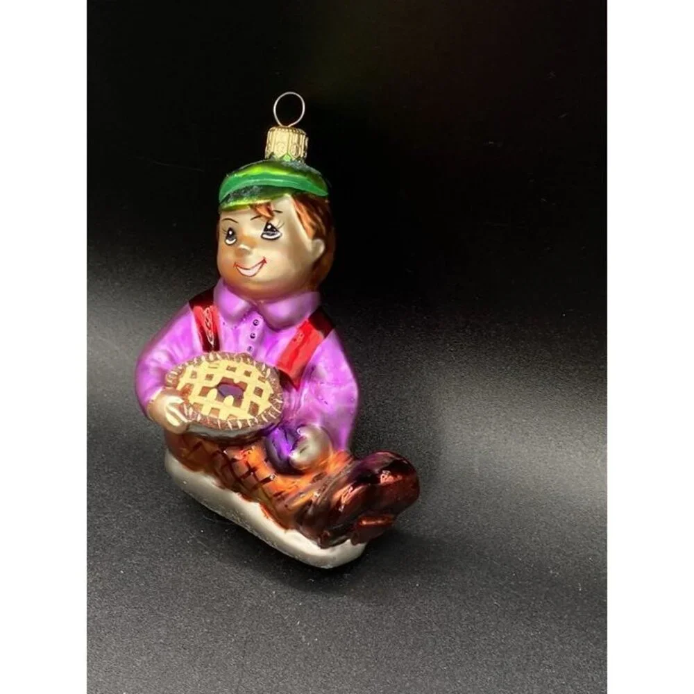 Radko Little Jack Horner Pie Plum Boy Christmas Ornament Mother Goose Rhyme